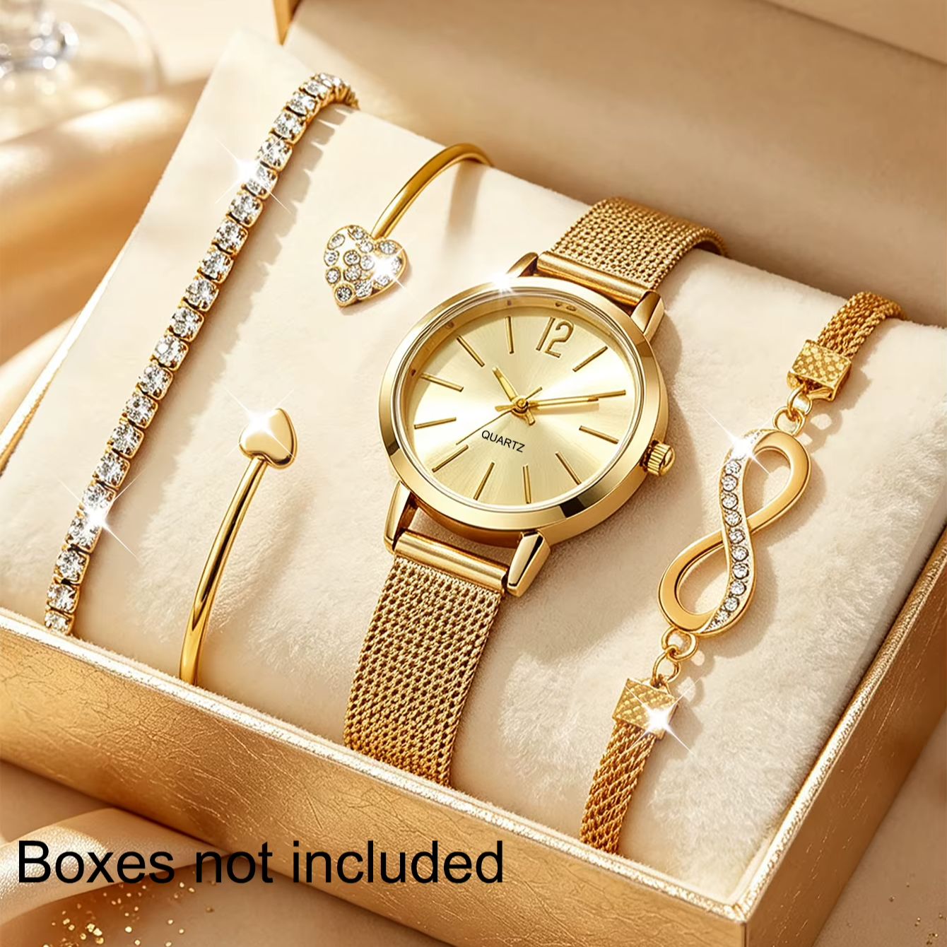 Luxury Watch Gift For Her - Set da 4 orologi da donna,