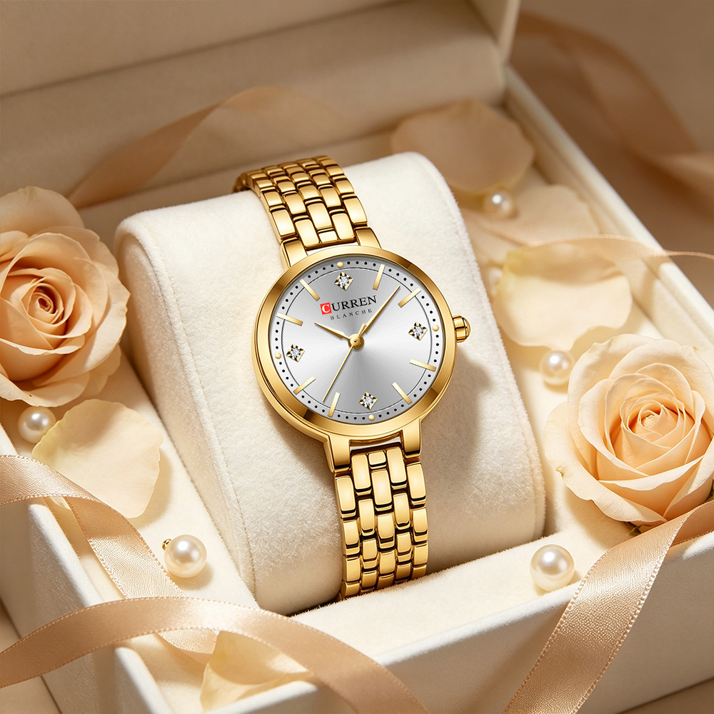 Luxury Watch Gift For Her - CURREN Orologio da polso sottile minimalista