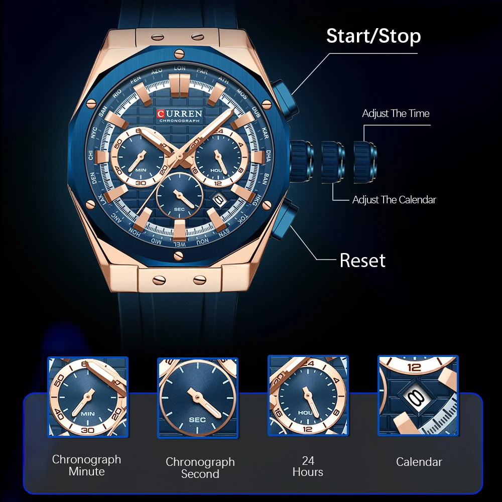 CURREN Luxury Brand cronografo - Luxury Watch Maker recensione e prezzo